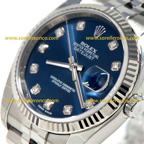 rolex datejust oro quadrante blu|rolex datejust 36 prezzo.